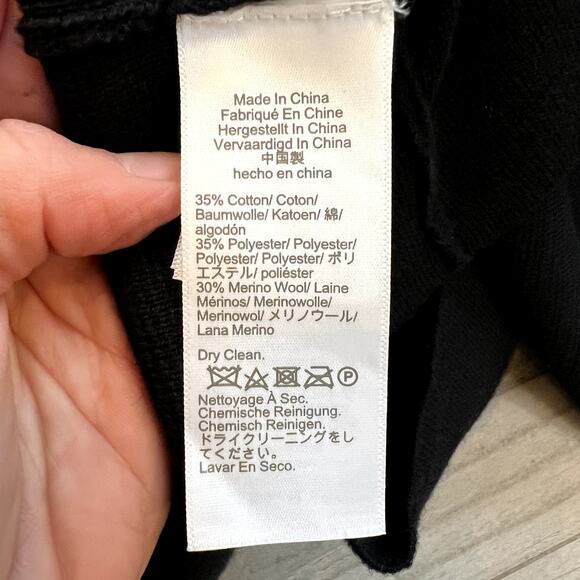 J. Crew Juliette Collarless Open Cardigan Sweater Blazer, Black, XS - Picture 7 of 7